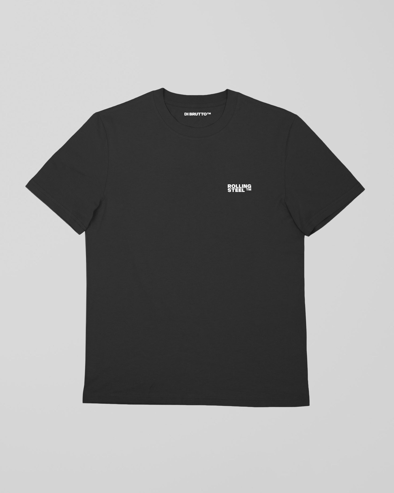 T-Shirt ROLLINGSTEEL Nera logo bianco